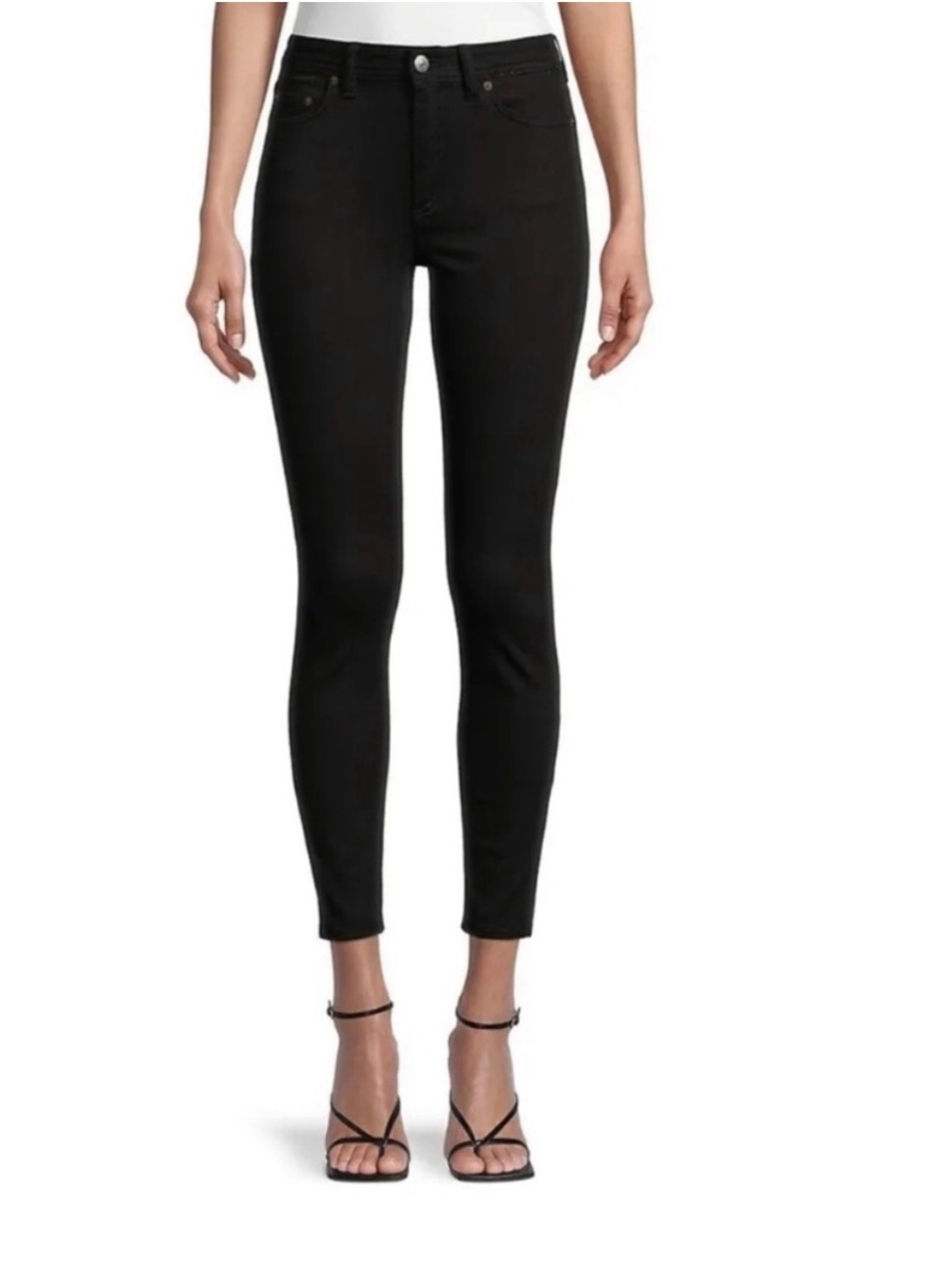 Acne StudioBlack Skinny High-Rise Jeans